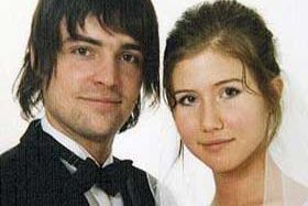 Anna Chapman and ex-husband Alex Chapman on their wedding day